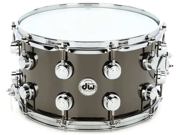 Caisse claire DW 14" x 8" Collector's Series en nickel noir sur laiton