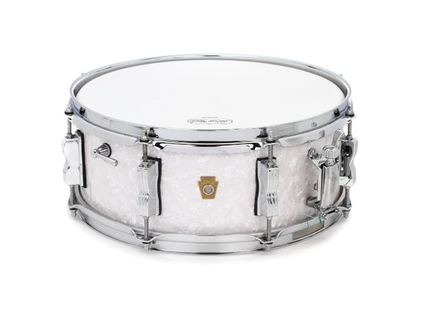 Caisse claire Ludwig Jazz Fest 5,5" x 14" Blanc Marine Pearl