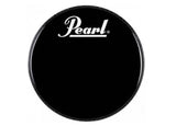 Pearl 22" Resonant Bass Drum Head Black w/ Logo