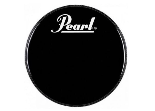 Pearl 22" Resonant Bass Drum Head Black w/ Logo