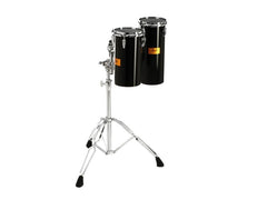Pearl Rocket Toms Noir avec support 6X12 et 6X15