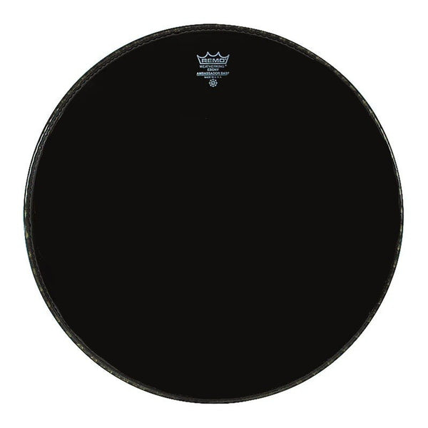 Remo 22" Batter Ambassador Ebony Bass Drum Head