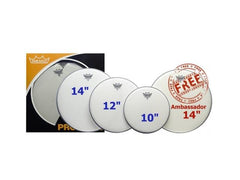 Remo Pro Pack Coated Emperor 10 12 14 + 14 Coated Ambassador