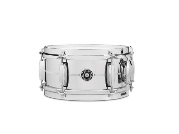 Caisse claire Gretsch 5x10 chromée sur acier Brooklyn