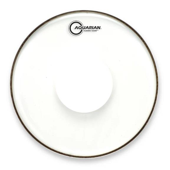 Aquarian 14" Classic Clear w/ Power Dot Drum Head