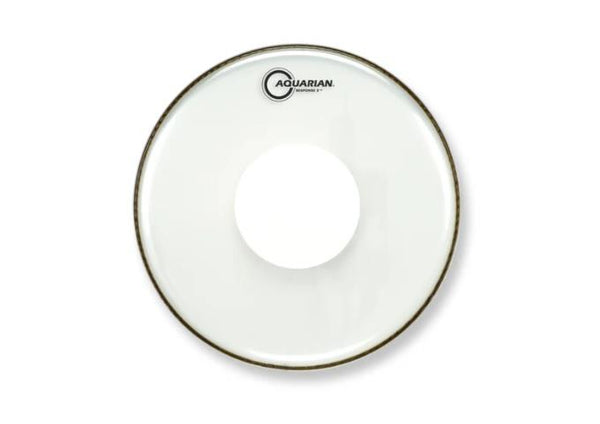 Aquarian 14" Response 2 Clear Drumhead w/Power Dot