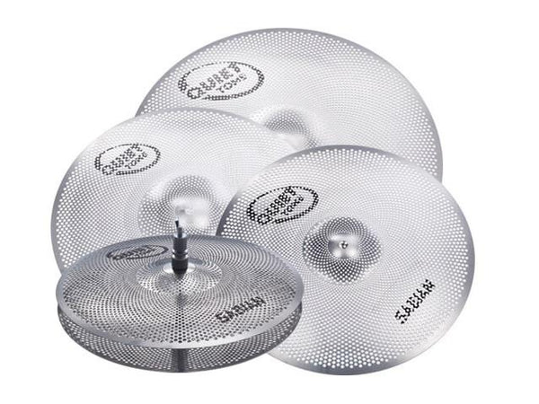 Cymbales Sabian Quiet Tone 14" Cymbales à chapeau 16" Crash 18" Crash 20" Ride