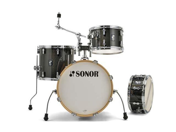 Pack de 4 fûts Sonor AQX Jazz Noir Midnight Sparkle