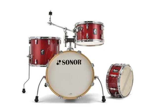 Pack de 4 fûts Sonor AQX Jazz Red Moon Sparkle
