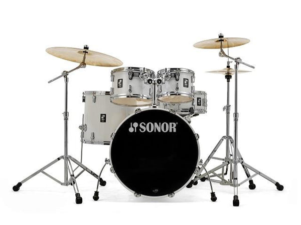 Sonor AQ1 Ensemble de scène en bouleau 5 pièces Blanc pur Matériel inclus