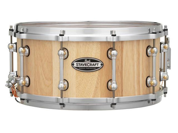 Pearl 14x6.5 StaveCraft Thai Oak avec caisse claire Makha DadoLoc