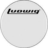 Ludwig 26" Powerstroke 3 Clear Bass Drum Head Block Logo