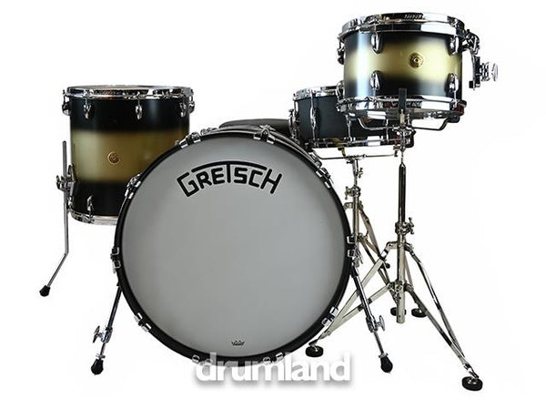 Gretsch Broadkaster 3PC 12T 16F 22B Noir Satin Or Duco