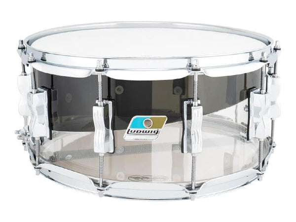 Caisse claire Ludwig 6,5x14 Vistalite 50e anniversaire fumée claire