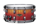 Caisse claire Tama Starclassic édition limitée en noyer/bouleau 14" x 6,5" Vermillion Bosse Fonce avec matériel en nickel noir