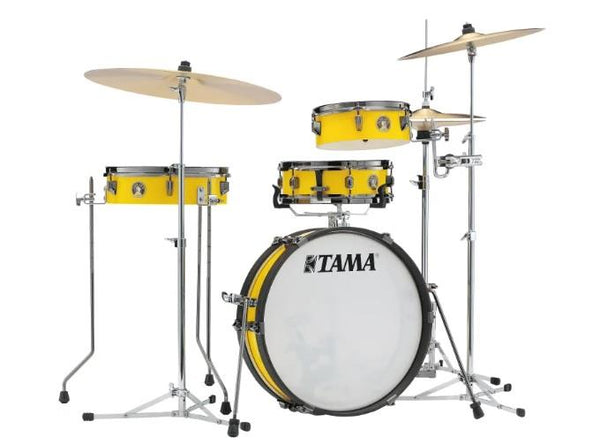 Tama Édition limitée Club-Jam Pancake 4PC Shell Pack Jaune électrique 10 13FT 18BD 12SN