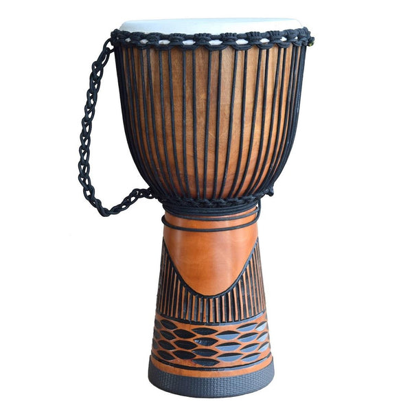 Ecko 12" Djembe Carved Black Hill