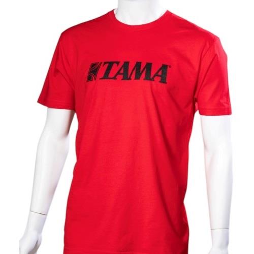 Tama T-Shirt Red w/ Black Logo Large