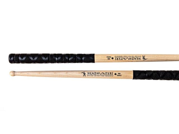 Baguettes de batterie HeadHunters Maple Grooves BBB avec Grip